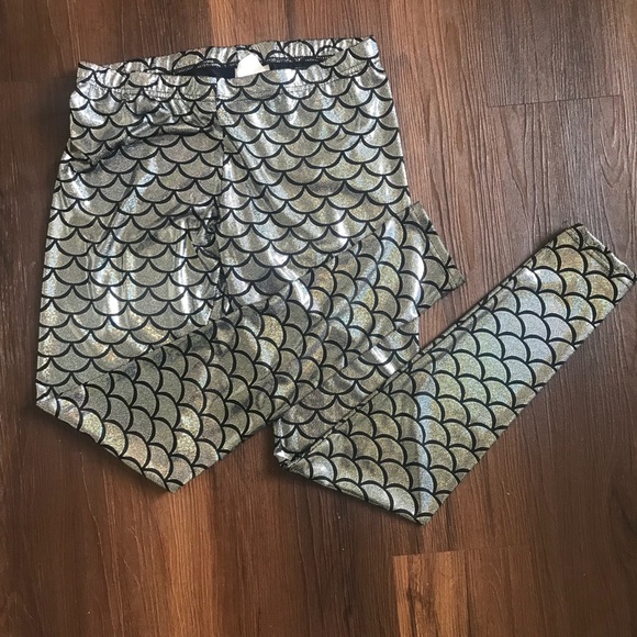 Other - Silver shimmer mermaid festival leggings